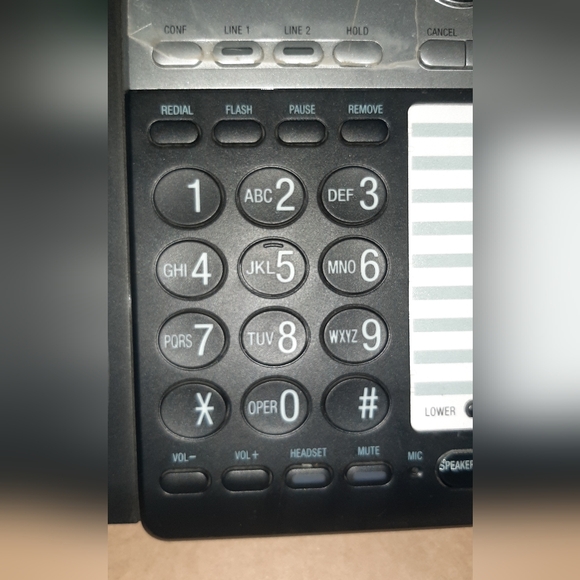 AT&T 2 Line Speaker Phone with Caller ID - Picture 2 of 3